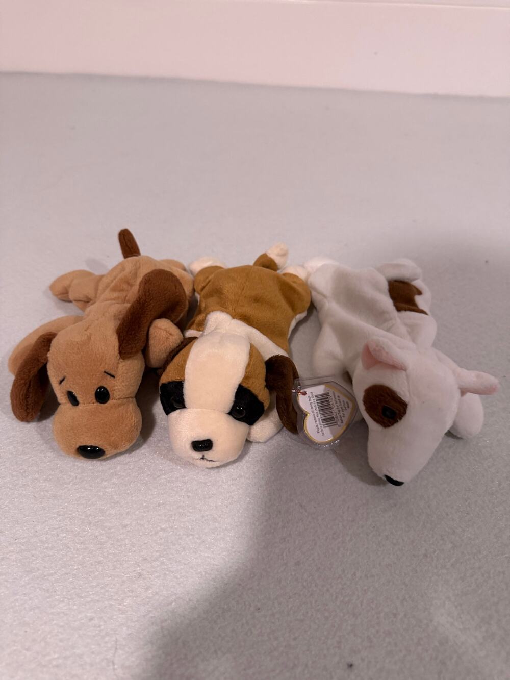 Ty Beanie Baby BERNIE St. Bernard 1996 BONES DOGS SET OF 3